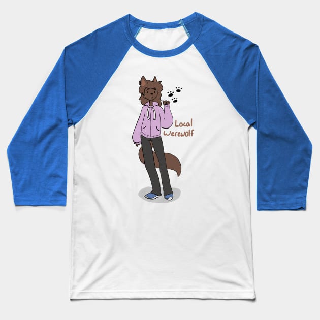 Local Werewolf Baseball T-Shirt by DangerousPancakes